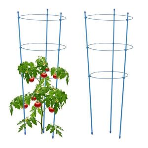 Relaxdays OPORA Modrá 2-dielna-sada nastaviteľná výška 76 cm vyobraziť