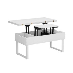 Vicco KONFERENČNÝ STOLÍK Lifty biely 100 x 50 cm s funkciou zdvíhania vyobraziť