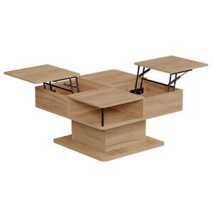 Vicco KONFERENČNÝ STOLÍK Movira Dub Goldkraft 80 x 45 cm s úložnými priehradkami vyobraziť