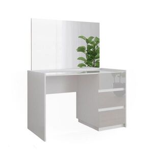 Vicco TOALETNÝ STOLÍK Marla, Biely vysoký lesk, 120 cm so zrkadlom vyobraziť
