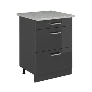 Vicco KUCHYNSKÁ SPODNÁ SKRINKA R-Line Antracit vysoký lesk 60 cm AP mramor vyobraziť