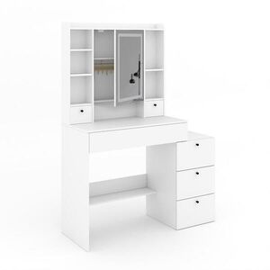 Vicco TOALETNÝ STOLÍK Livora, biely, 105.5 cm so zrkadlom LED vyobraziť