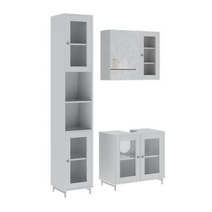Vicco SADA KÚPEĽŇOVÉHO NÁBYTKU Malte, biely, 3-dielna vyobraziť
