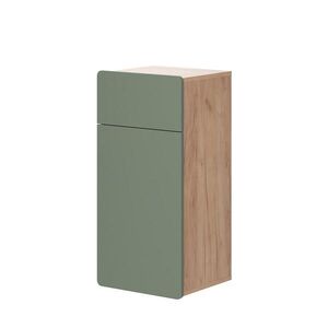 Vicco MIDI SKRINKA Izan Zelený/zlatý dub 36.6 x 76.6 cm so zásuvkou a dvierkami vyobraziť