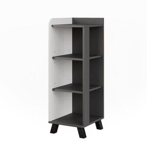 Vicco MIDI SKRINKA Karen Antracit/biela 30 x 90 cm so 4 policami vyobraziť