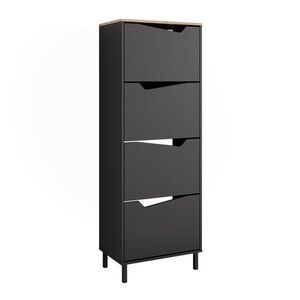 Vicco SKLÁPAČ TOPÁNOK Marelle Antracit/Artisan 60 x 167.4 cm so 4 priehradkami vyobraziť