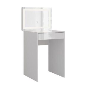 Vicco TOALETNÝ STOLÍK Sherry, biely/Biely vysoký lesk, 51.4 cm so zrkadlom LED vyobraziť