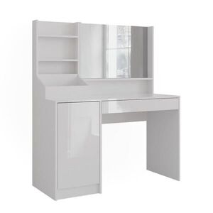Vicco TOALETNÝ STOLÍK Sherry, biely/Biely vysoký lesk, 119.8 cm so zrkadlom vyobraziť