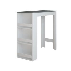 Vicco BAROVÝ STÔL Repose Biela/antracitová 45 x 110 cm vyobraziť