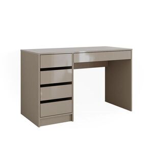 Vicco STÔL Sherry Greige vysoký lesk 55 x 120 cm so zásuvkami vyobraziť
