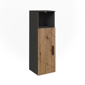 Vicco MIDI SKRINKA Irma, antracitová/Dub Goldkraft, 30 x 93 cm s 1 dverami vyobraziť