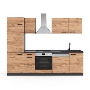 Vicco KUCHYNSKÁ LINKA Optima Goldkraft dub/antracit 270 cm Bez pracovnej dosky, s vysokou jednotkou vyobraziť