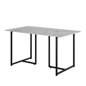 Vicco JEDÁLENSKÝ STÔL Merido Čierna/mramorová-biela 140 x 80 cm vyobraziť
