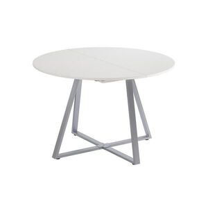 Vicco JEDÁLENSKÝ STÔL Loyd, biely/Šedá, 120-160 x 120 cm rozšíriteľná vyobraziť
