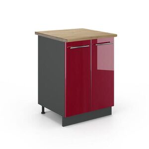 Vicco KUCHYNSKÁ SPODNÁ SKRINKA Fame-Line Bordeaux vysoký lesk 60 cm , AP Oak vyobraziť