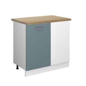 Vicco ROHOVÁ SPODNÁ SKRINKA R-Line Modrošedá 86 cm , AP Oak vyobraziť