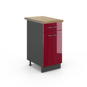 Vicco KUCHYNSKÁ SPODNÁ SKRINKA Fame-Line Bordeaux vysoký lesk 40 cm , AP Oak vyobraziť