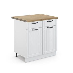 Vicco KUCHYNSKÁ SPODNÁ SKRINKA Fame-Line Biely vidiecky dom 80 cm , AP Oak vyobraziť