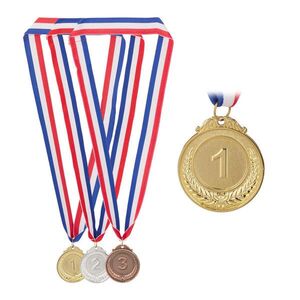 Relaxdays MEDAILY Zlatá Strieborná Bronzová 3-dielna-sada pre deti vyobraziť