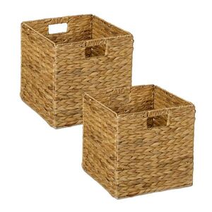 Relaxdays KÔŠ Prírodný 2-dielny-set vodný hyacint 30x30x30 cm vyobraziť