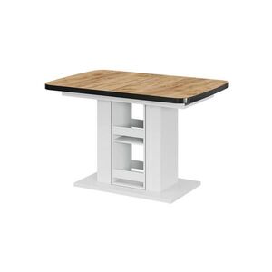 Vicco JEDÁLENSKÝ STÔL Fenaro, Dub Goldkraft/biely, 120-160 x 80 cm vyobraziť