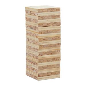 Relaxdays VEŽA Prírodná XL borovicové drevo 200-dielna 32x12x12 cm vyobraziť