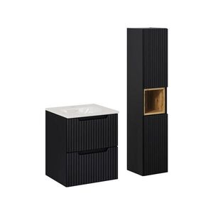 Petits-meubles KÚPEĽŇOVÝ NÁBYTOK 50cm Riva 2-dielna súprava Čierna vyobraziť