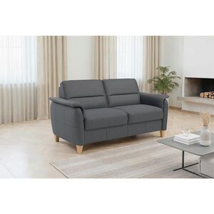 Sit & More TROJMIESTNA POHOVKA, čierna, pravá koža vyobraziť