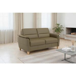 Sit & More TROJMIESTNA POHOVKA, olivovozelená, pravá koža vyobraziť