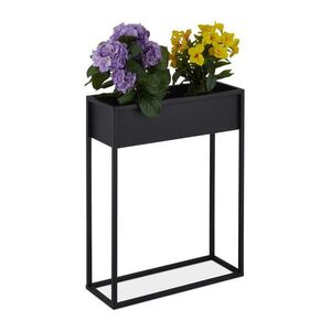 Relaxdays STOJAN čierny železo 70 cm vyobraziť