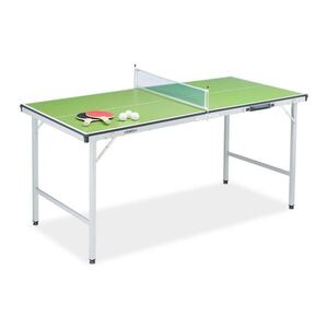 Relaxdays STÔL Zelený Strieborný na stolný tenis skladací 150x70 cm vyobraziť