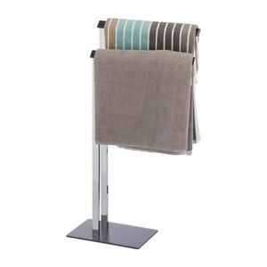 Relaxdays STOJAN Chróm Antracit 2-ramenný oceľ 82 cm vyobraziť