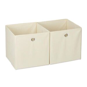 Relaxdays ÚLOŽNÝBOX Béžová 2-dielny-set látka skladací vyobraziť
