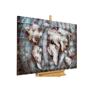 KUNSTLOFT KOVOVÝ OBRAZ 100/70 cm, dekoratívny motív, modrý vyobraziť