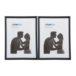 Relaxdays FOTORÁMIKY Čierne 2er-Set 15x20 cm vyobraziť