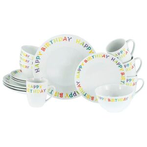 Creatable KOMBINOVANÝ SERVIS Happy Birthday 16-dielne vyobraziť