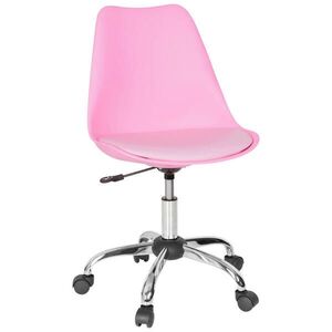 MID.YOU OTOČNÁ STOLIČKA, vzhľad kože, pink vyobraziť