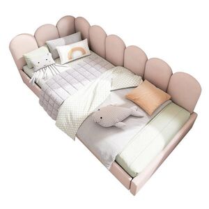OKWISH ČALÚNENÁ posteľ 90/190 cm ružová s úložným priestorom zo zamatu vyobraziť