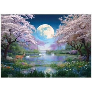 Wallarena FOTOTAPETA Forest Moon Pink 400x280 cm vyobraziť