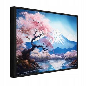 Wallarena ZARÁMOVANÉ obrazy Volcano Fiji Blue 100x70 cm vyobraziť