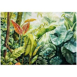 Wallarena FOTOTAPETA Jungle Leaves Green 416x254 cm vyobraziť