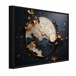 Wallarena ZARÁMOVANÉ obrazy Abstraktné Glamour Čierna 60x40 cm vyobraziť