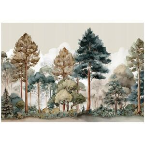 Wallarena FOTOTAPETA les stromy zelená 150x105 cm vyobraziť