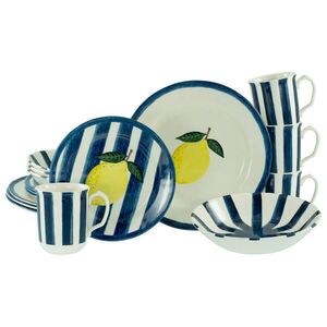Creatable KOMBINOVANÝ SERVIS Summer Stripes Blau 16-dielne vyobraziť