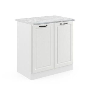 Vicco SPODNÁ SKRINKA POD DREZ R-Line Biely vidiecky dom 80 cm , AP Marble vyobraziť