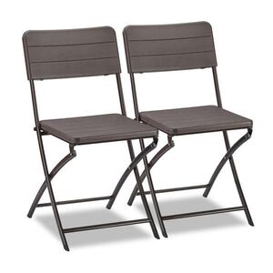 Relaxdays STOLIČKA hnedá 2-dielny-set skladacia vyobraziť