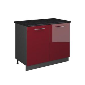 Vicco SPODNÁ SKRINKA POD DREZ Fame-Line, Bordeaux vysoký lesk/antracitová, 100 cm, AP Antracit vyobraziť
