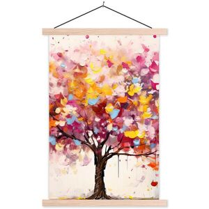 MuchoWow PLAGÁT S MAGNETICKÝMI LIŠTAMI Akvarel - Strom - Umenie - Abstraktné 60x90 cm vyobraziť