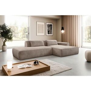 MID.YOU ROHOVÁ SEDAČKA, plast, textil, kompozitné drevo, taupe vyobraziť