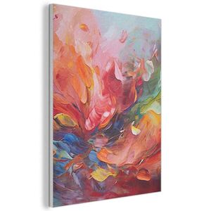 MuchoWow AKUSTICKÝ OBRAZ Olejomaľba - Umenie - Abstraktné - Farebné 70x100 cm vyobraziť